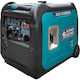 Könner & Söhnen Leise Generator Inverter Benzin/LPG Vier Jahre alt mit Rädern und Maximaler Leistung 6.88kVA