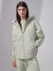 Kurz Damen Ärmellos Puffer Jacke für Winter L. Green