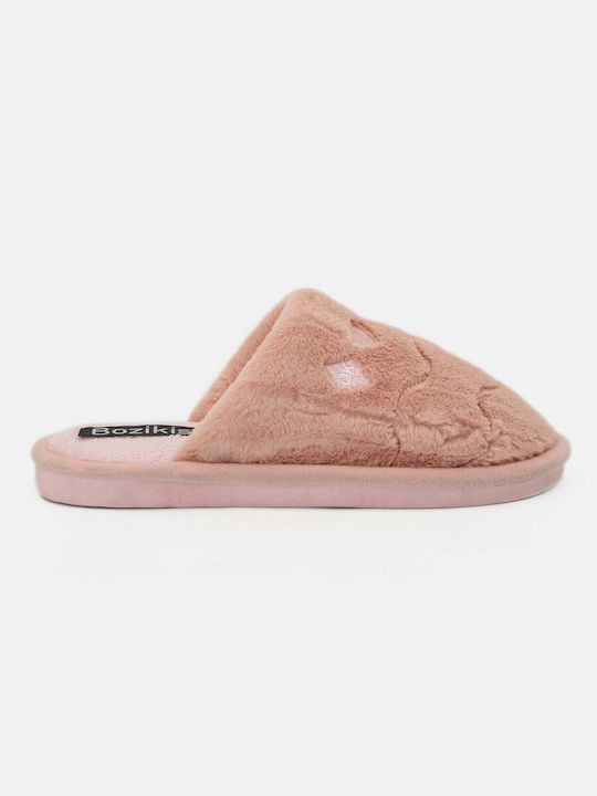 Bozikis Winter Women's Slippers in Pink color