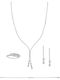 Vitopoulos Set with Necklace , Earrings & Ring from White Gold 14K with Stones