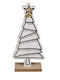 Christmas Decorative Wood Tree 25.5cm White