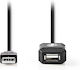 Nedis USB 2.0 Kabel USB-A-Stecker - USB-A-Buchse Schwarz 20m CCGL60EXTBK200