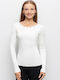 Liu Jo Damen Langarm Pullover White