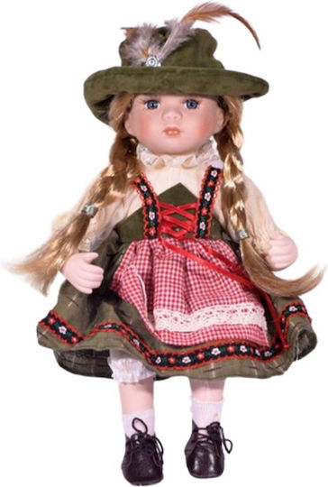 La Belle Maison Dekorative Porzellanpuppe aus Porzellan 30cm 1Stück