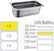 Ready Gastronorm-Behälter Edelstahl GN1/3 mit Tiefe 65mm