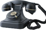 Retro Corded Phone Black