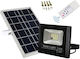 Jortan Waterproof Solar LED Floodlight 10W Cold White 6500K with Remote Control IP66