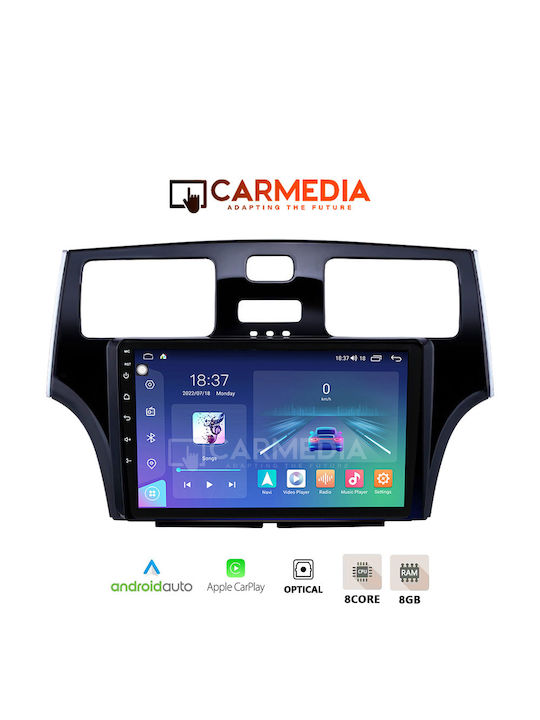 Carmedia Auto-Audiosystem für Lexus DE 2000-2006 (Bluetooth/USB/AUX/WiFi/GPS/Apple-Carplay/Android-Auto) mit Touchscreen 9"