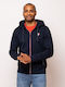 Men's Sweatshirt with Navy Blue Hood