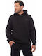 Sweatshirt mit Kapuze Schwarz