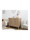 Wooden Chest of Drawers with 3 Drawers 90x49x79cm