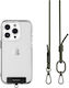 SwitchEasy Back Cover Metalic cu Curea Verde (iPhone)