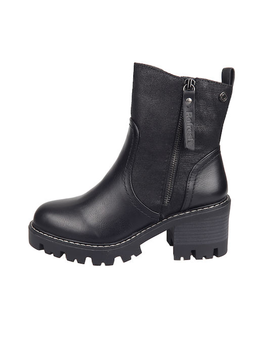 Refresh Damen Knöchelstiefel Schwarz