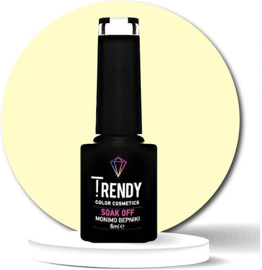 Trendy Color Cosmetics Halb-permanenter Nagellack pastel yellow No148 6ml 1Stück