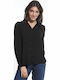Langärmelig Damen Hemd Black