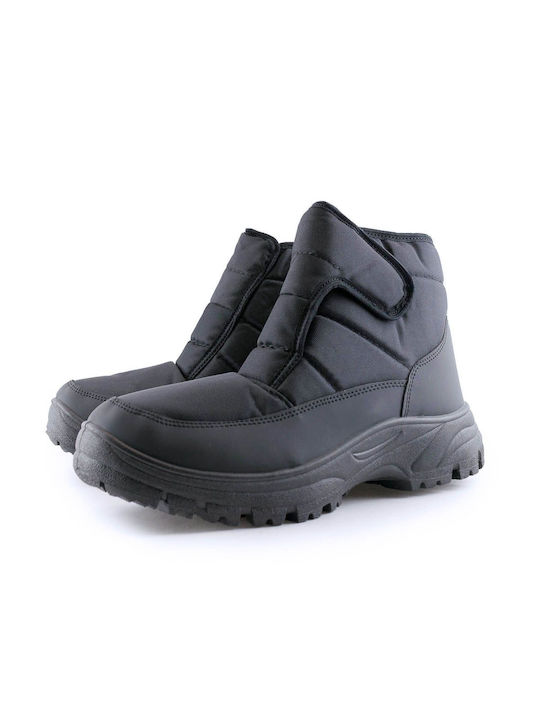 Love4shoes Men's Boots with Zipper Black