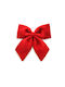 ArteLibre Christmas Fabric Figure Bow Red Height 30cm