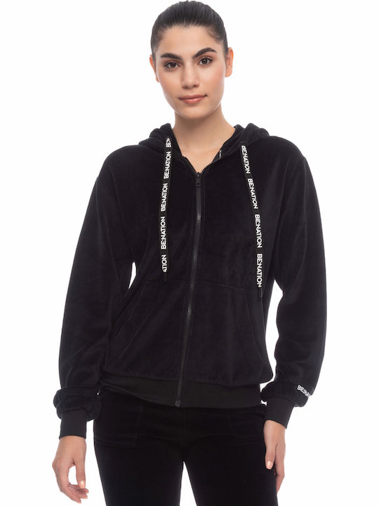 Be:Nation Jacket Black with Hood