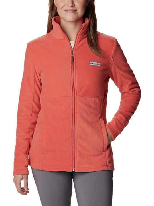 Columbia Basin Trail Iii Full Fleece Γυναικεία Ζακέτα με Φερμουάρ Faded Peach