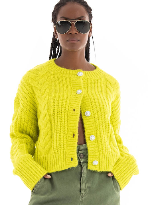 Only Women's Knitted Cardigan Lime