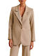 Mind Matter Damen Blazer Beige (Beige)