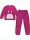 Ustyle Pijama pentru copii De iarnă Fleece Fuchsia