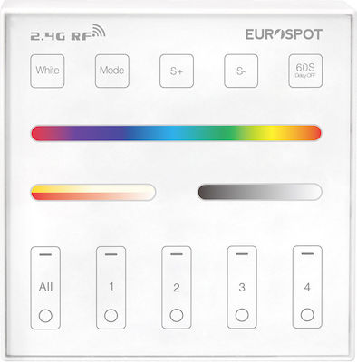 Eurospot Fără fir Cu ecran tactil RF cu telecomandă Wall Mounted Dimmer