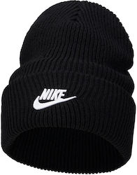 Nike Peak Futura Beanie Unisex Σκούφος Πλεκτός σε Μαύρο χρώμα