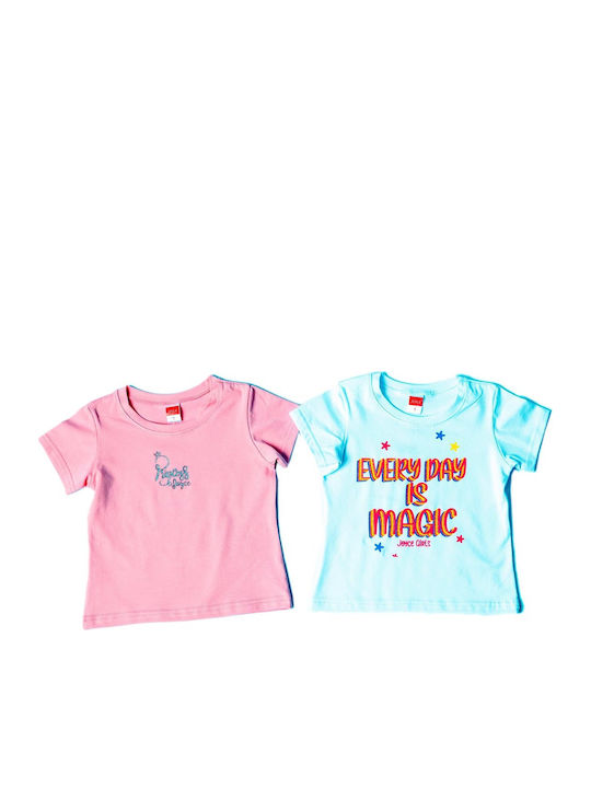 Joyce Set Tricouri pentru copii Roz Magic