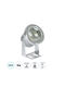 GloboStar Φωτιστικό Προβολάκι LED Εξωτερικού Χώρου 10W με Ψυχρό Λευκό Φως IP67 Γκρι