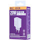 Remax Charger Without Cable 20W Power Delivery Whites (RP-U133)
