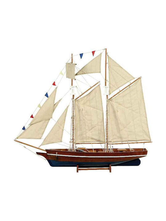 Lianos Wooden Miniature Ship 90x17x82cm