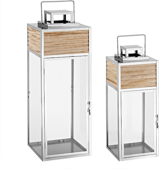 Novaker Laterne Set Silber 2Stück
