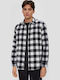 Langärmlig Flanell Hemd Geprüft Black