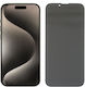 Idol 1991 9h 0.3mm Privacy Full Face Tempered Glass Black (iPhone 15 Pro Max)