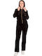 Jogginganzug Samt BLACK SET-60600-7 (BLK)