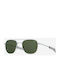 American Optical Sonnenbrillen mit Silber Rahmen und Grün Spiegel Linse