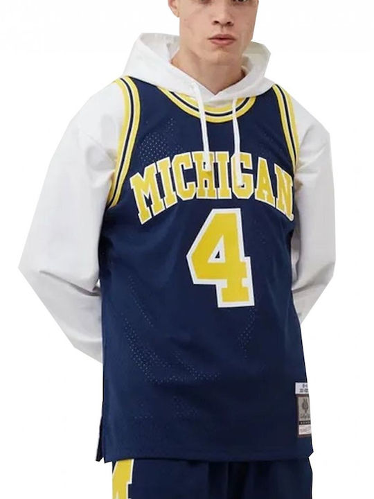 NCAA Michigan Chris Webber Ανδρική Φανέλα Εμφάνισης Μπάσκετ