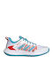adidas Defiant Speed Tennisschuhe Tongelände Weiß