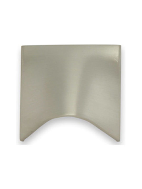 Brisant Knob Furniture made of Metallic in Silver Color 1pcs