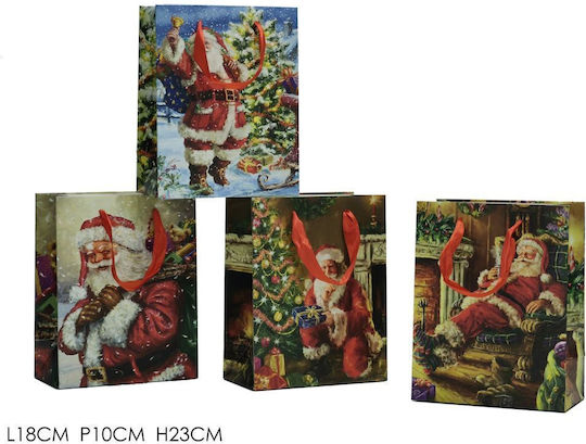 ArteLibre Хартияна Коледна Чанта За Подарък 18x23x10см (Различни Дизайни/Цветове)