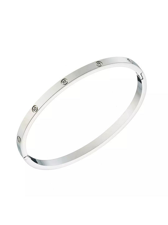 Oxzen Bracelet made of Steel with Zircon