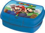 Super Mario Plastic Kids' Food Container Blue