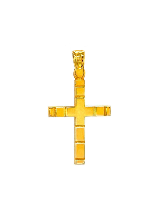 Xryseio Men's Gold Cross 14K