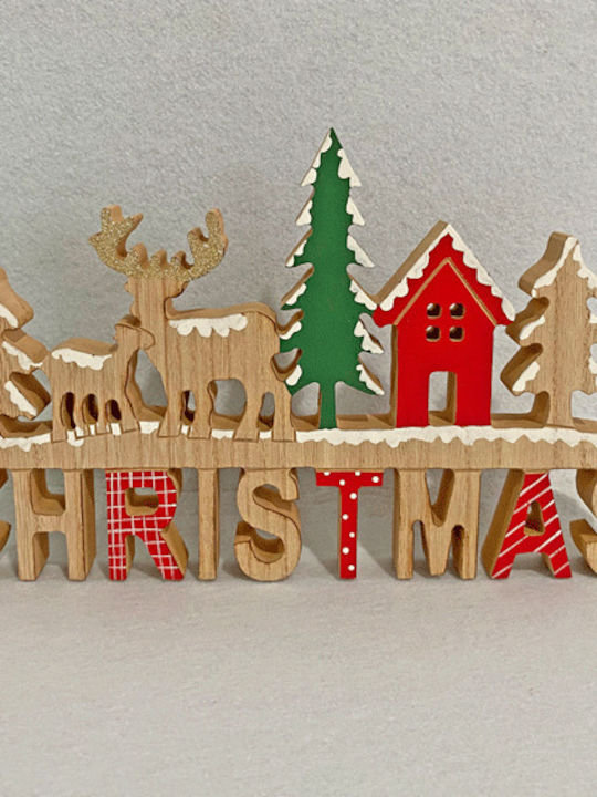 +Efo Christmas Decorative Wooden 17x8x8cm.