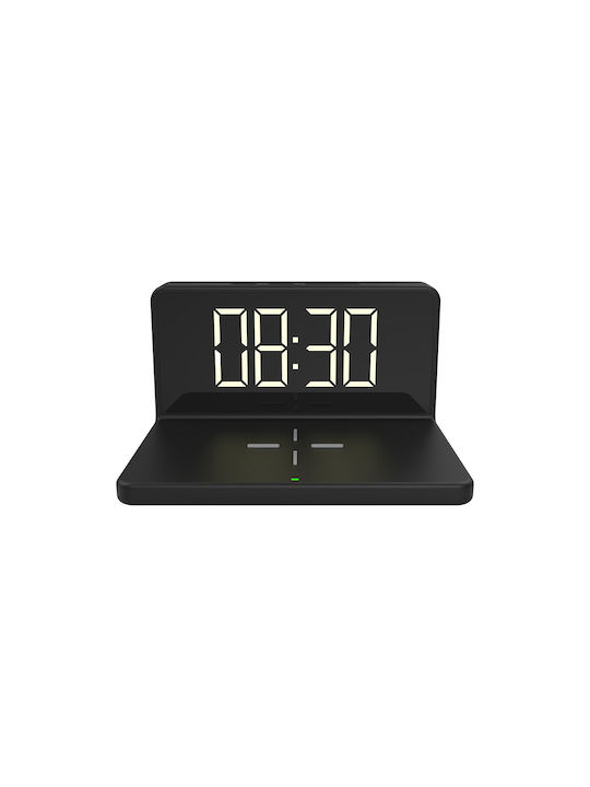 Wireless Επιτραπέζιο Ψηφιακό Ρολόι με Ξυπνητήρι & Ασύρματη Φόρτιση 94114