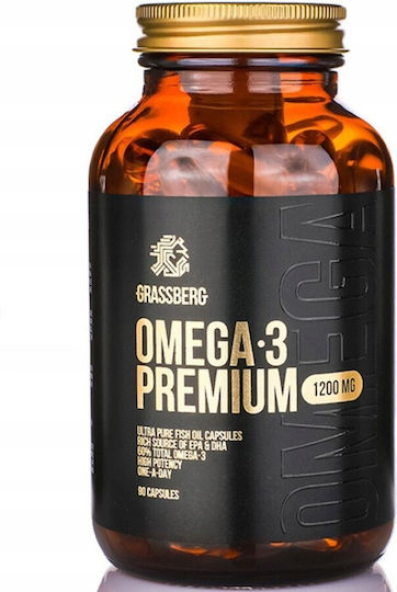 Grassberg Omega 3 Premium 1200мг 90 капси