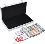 vidaXL Set 300 Poker Chips 40мм / 11.5гр