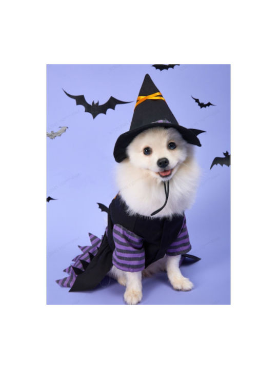Kleine Hexe Halloween Ganzkörperbekleidung für Hunde 40cm