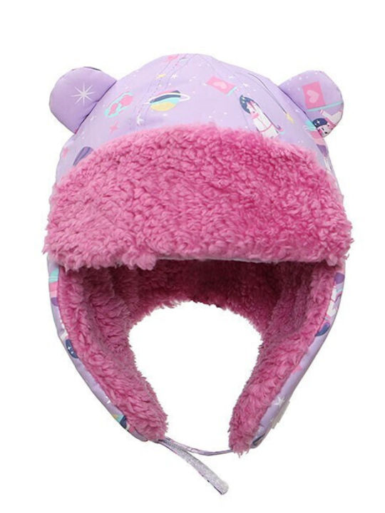Trapper Kids Beanie Fabric Purple